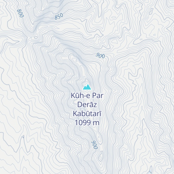 Map of Kūh-e Par Derāz Kabūtarī