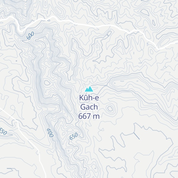 Map of Kūh-e Gach