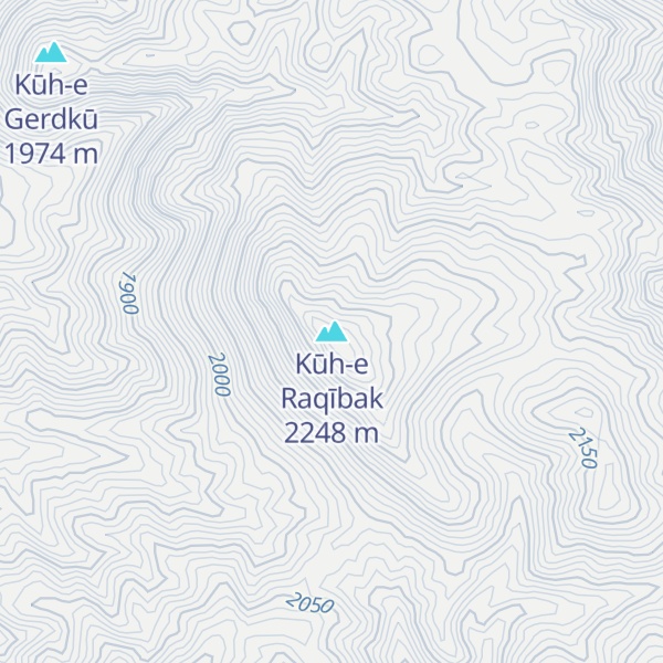 Map of Kūh-e Raqībak