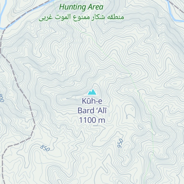 Map of Kūh-e Bard ‘Alī