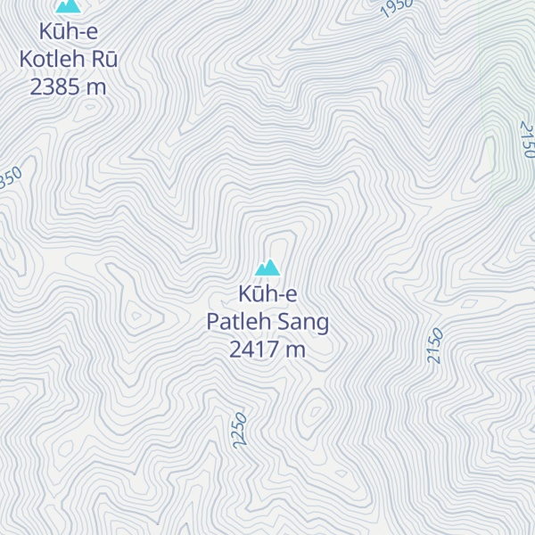 Map of Kūh-e Patleh Sang
