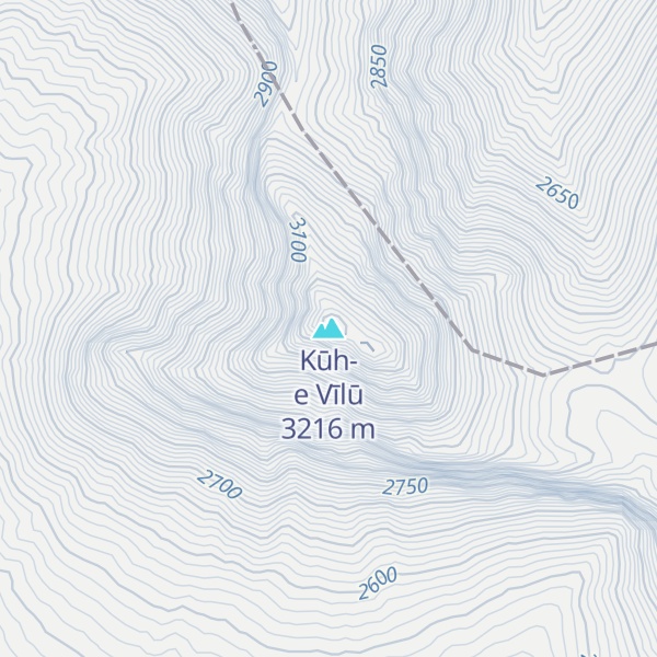 Map of Kūh-e Vīlū