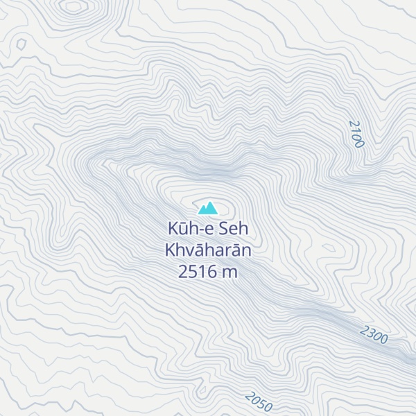 Map of Kūh-e Seh Khvāharān