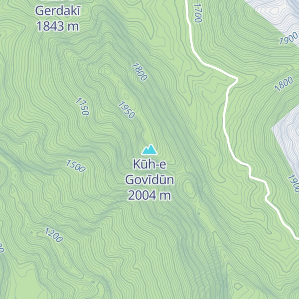 Map of Kūh-e Govīdūn
