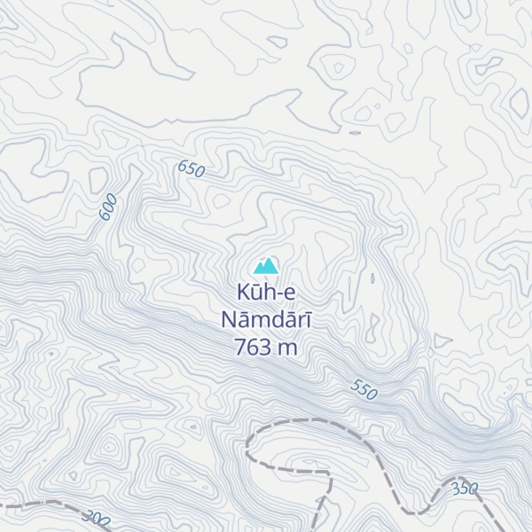 Map of Kūh-e Nāmdārī