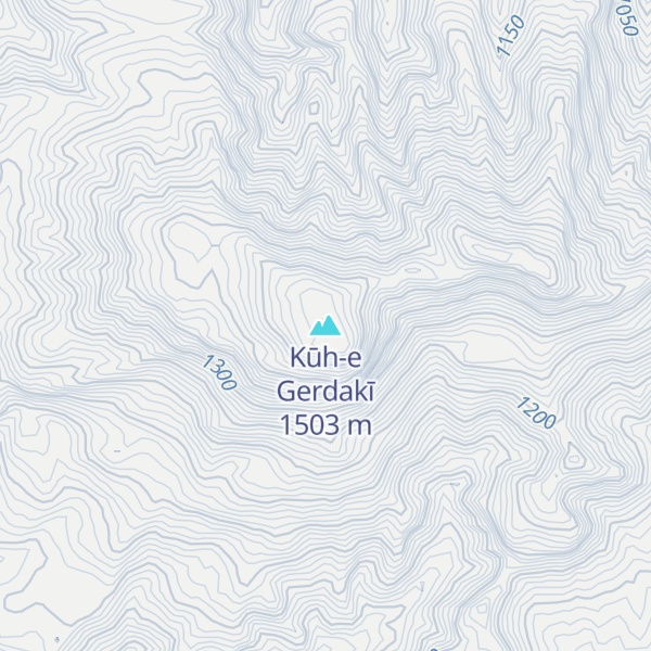 Map of Kūh-e Gerdakī