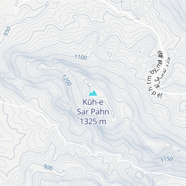 Map of Kūh-e Sar Pahn