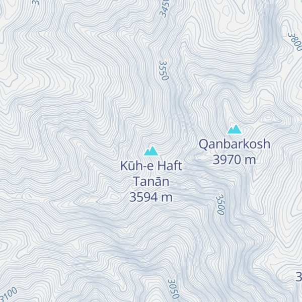 Map of Kūh-e Haft Tanān