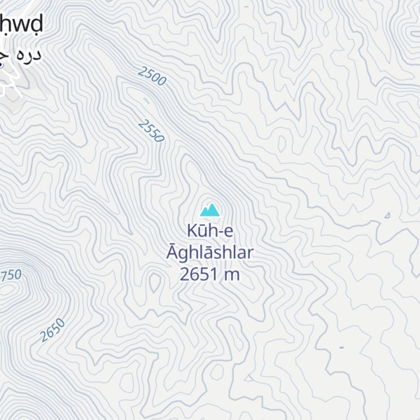 Map of Kūh-e Āghlāshlar