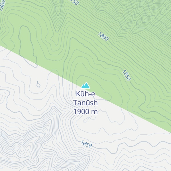 Map of Kūh-e Tanūsh