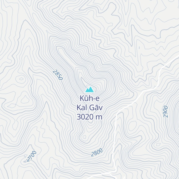 Map of Kūh-e Kal Gāv