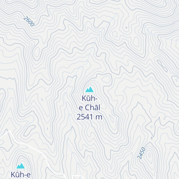 Map of Kūh-e Chāl
