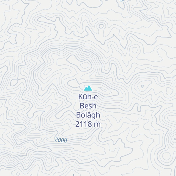 Map of Kūh-e Besh Bolāgh