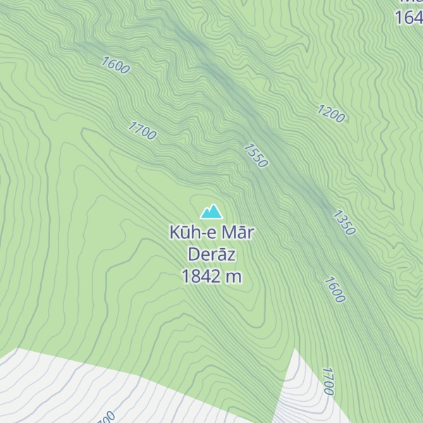 Map of Kūh-e Mār Derāz