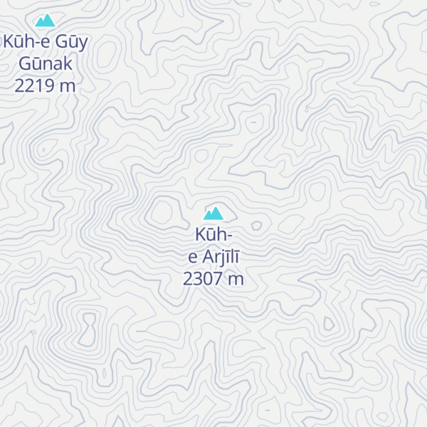 Map of Kūh-e Arjīlī