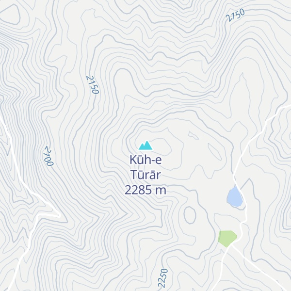 Map of Kūh-e Tūrār