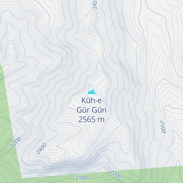 Map of Kūh-e Gūr Gūn