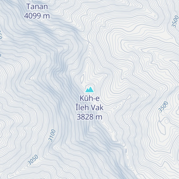 Map of Kūh-e Īleh Vak