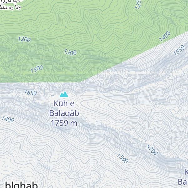 Map of Kūh-e Shekaft-e Soleymān