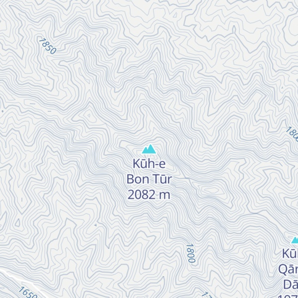 Map of Kūh-e Bon Tūr