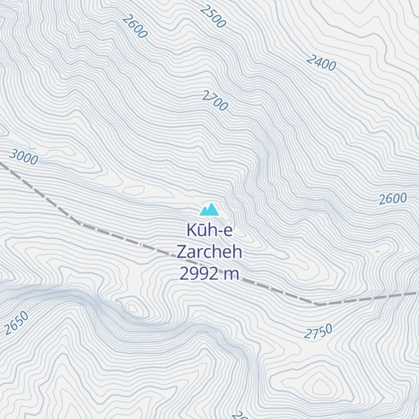 Map of Kūh-e Zarcheh