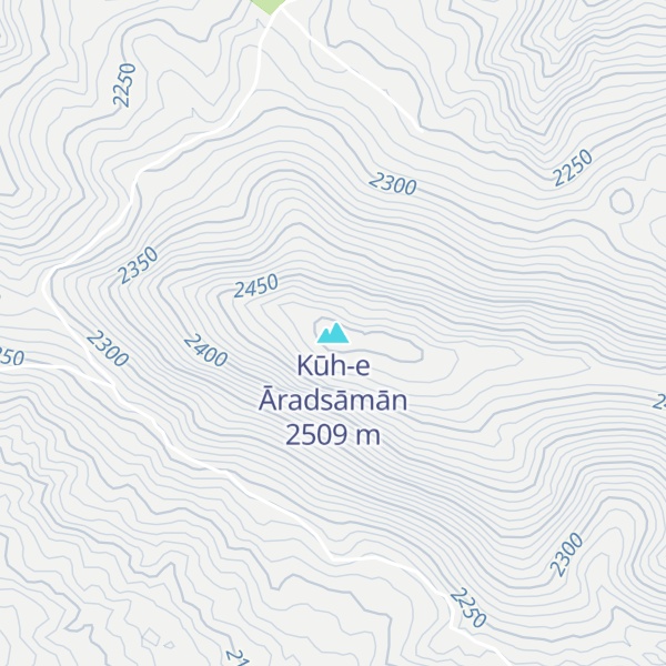 Map of Kūh-e Āradsāmān
