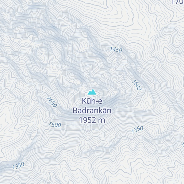 Map of Kūh-e Badrankān