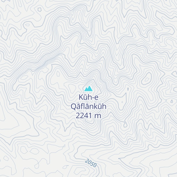 Map of Kūh-e Qāflānkūh