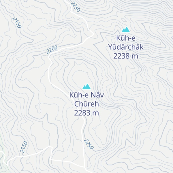 Map of Kūh-e Nāv Chūreh