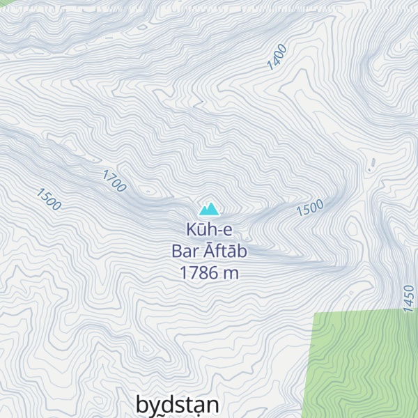Map of Kūh-e Bar Āftāb