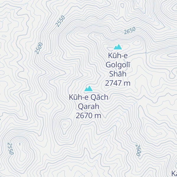 Map of Kūh-e Qāch Qarah