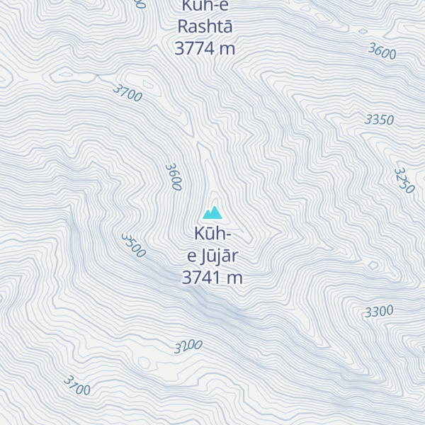 Map of Kūh-e Jūjār