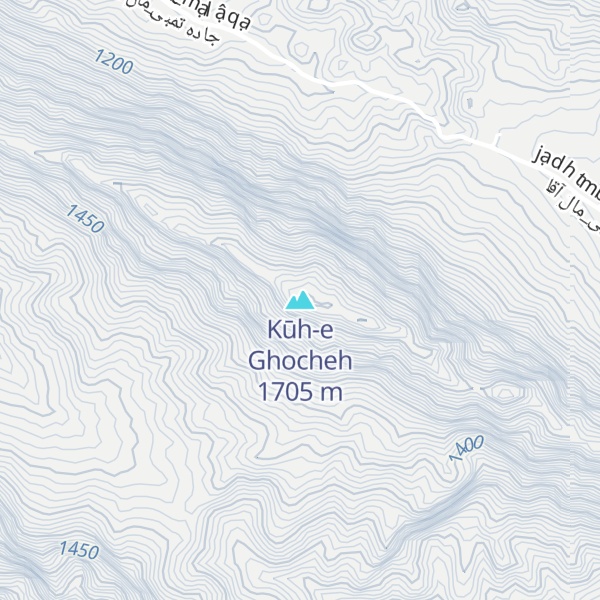 Map of Kūh-e Ghocheh