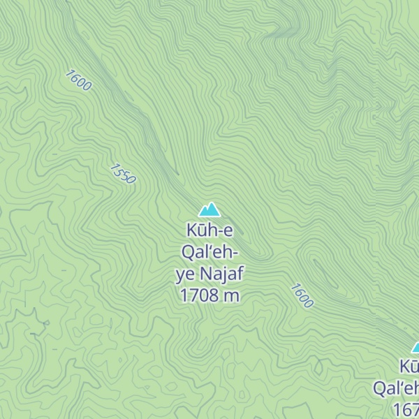 Map of Kūh-e Qal‘eh-ye Najaf