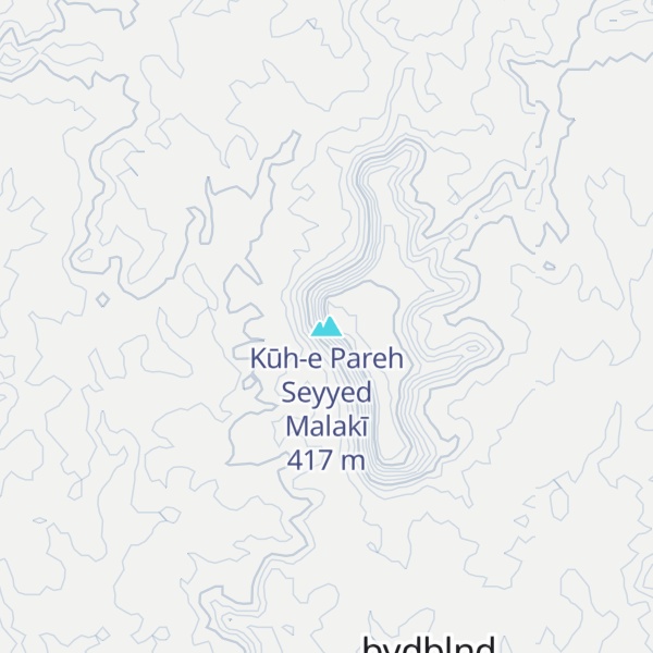 Map of Kūh-e Pareh Seyyed Malakī