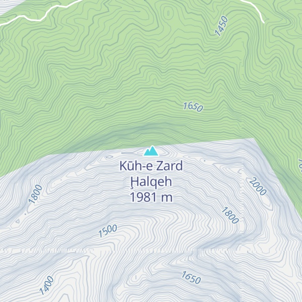Map of Kūh-e Zard Ḩalqeh