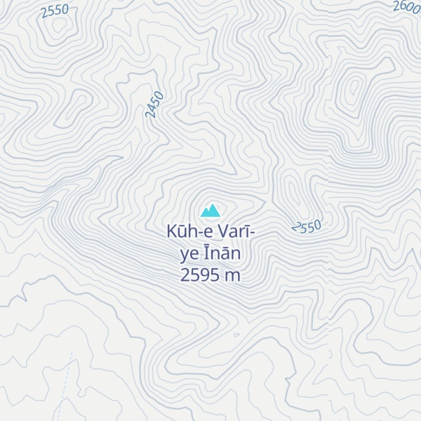 Map of Kūh-e Varī-ye Īnān