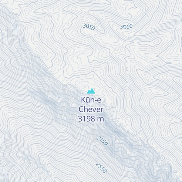 Map of Kūh-e Chever