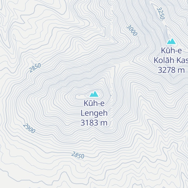 Map of Kūh-e Lengeh