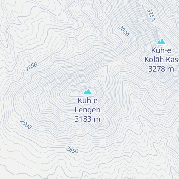 Map of Kūh-e Darreh Bozorgeh