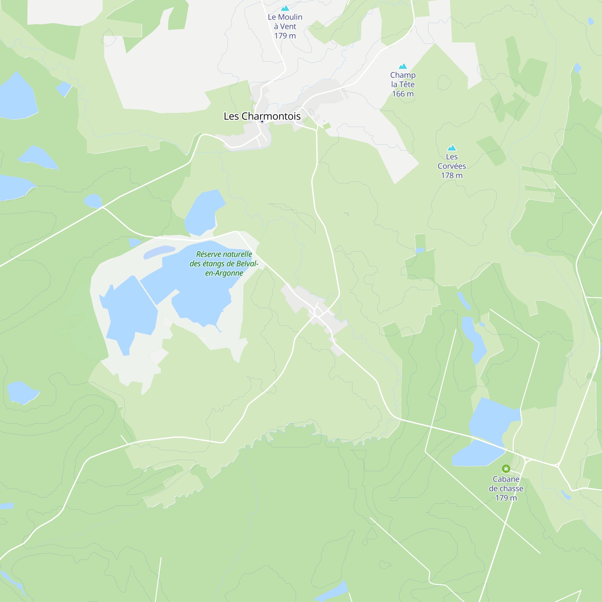 Gîte de l'étang map