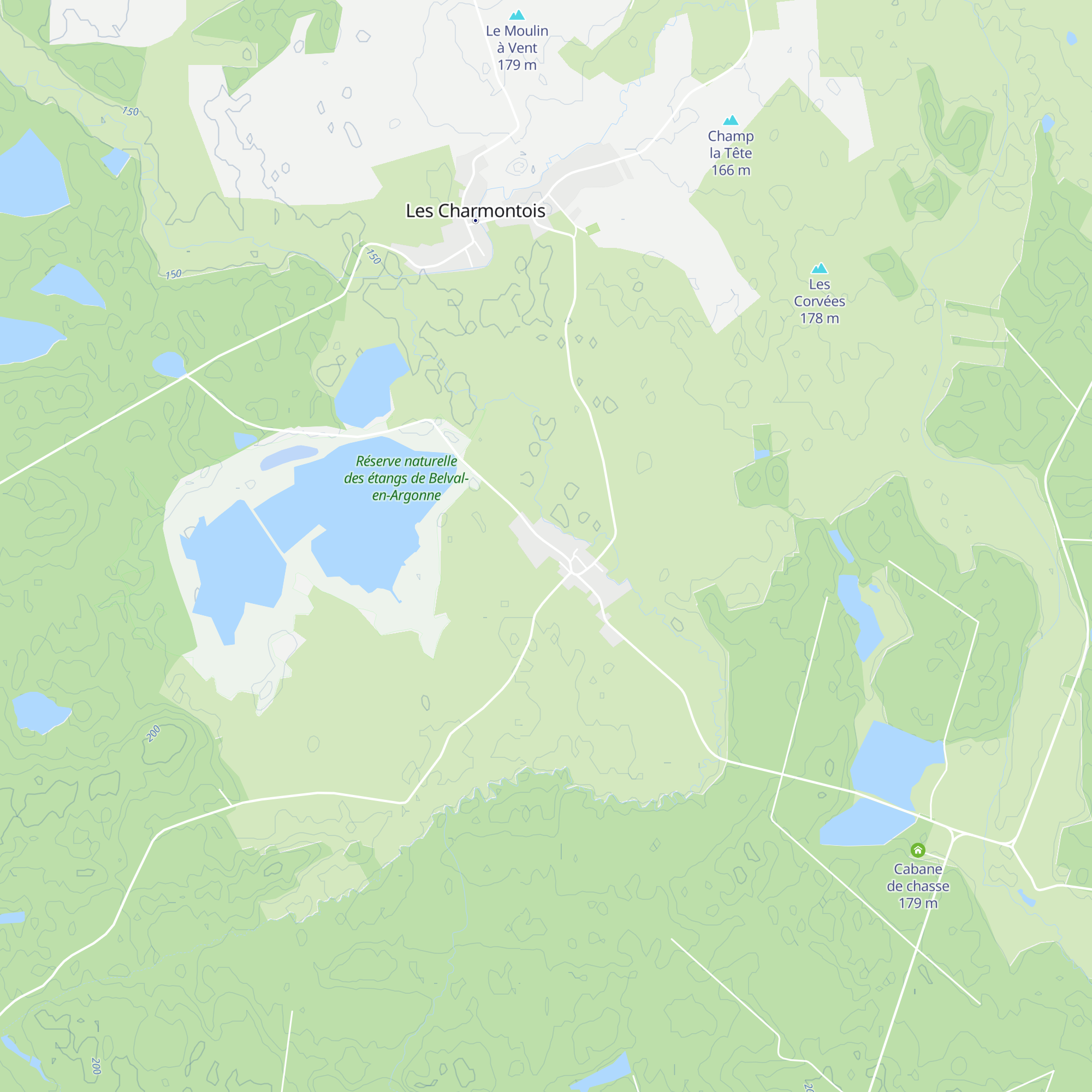 Gîte de l'étang map