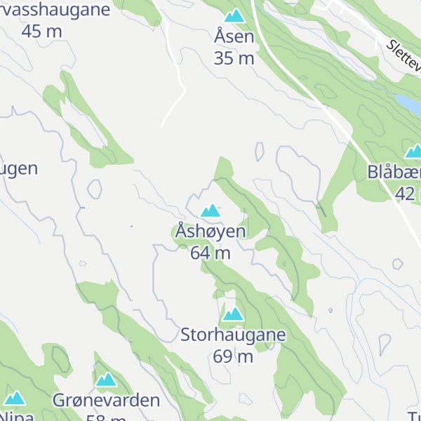 Map of Åshøyen