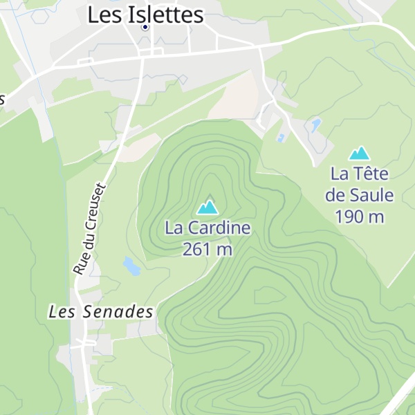Map of La Cardine