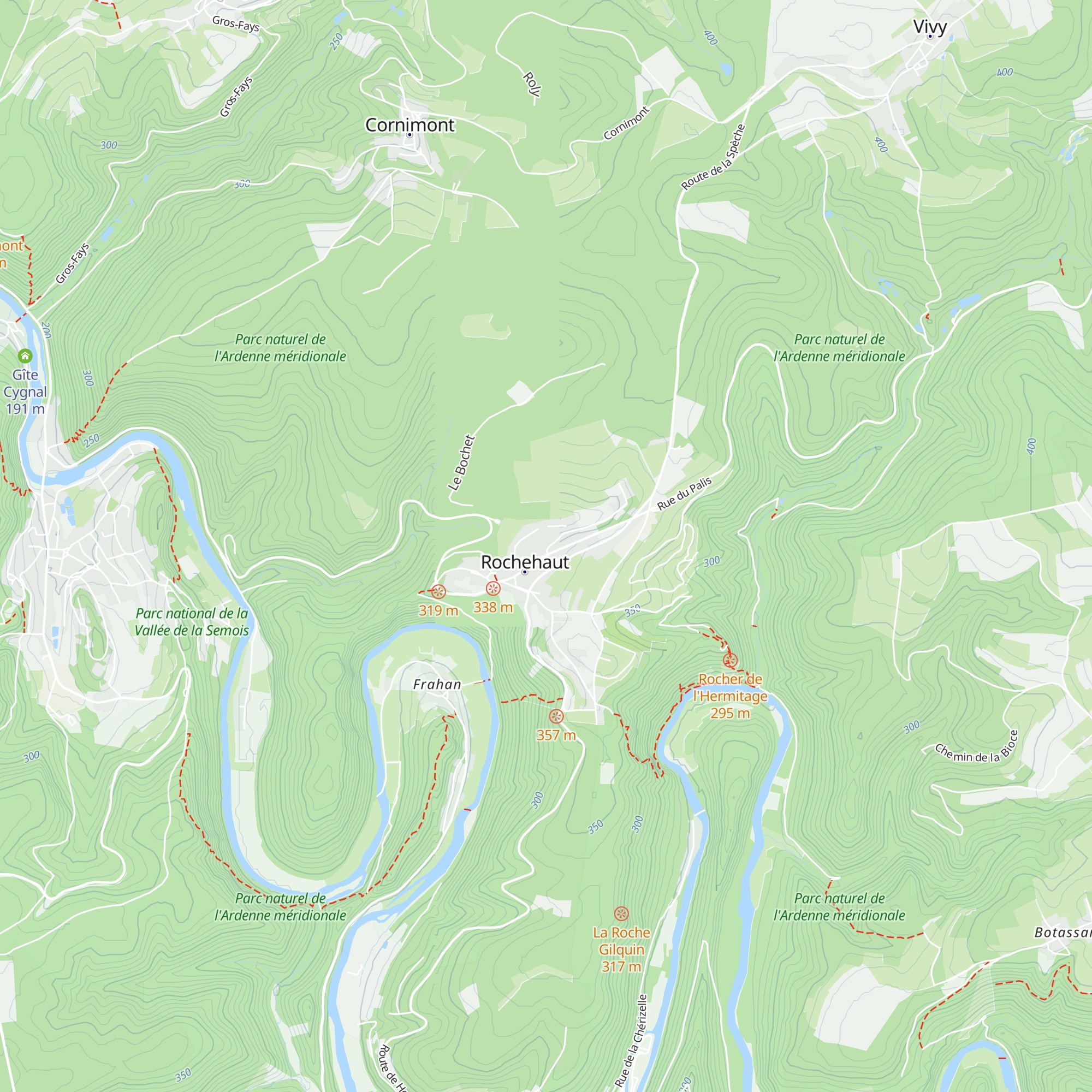 Gîte le Bochet map