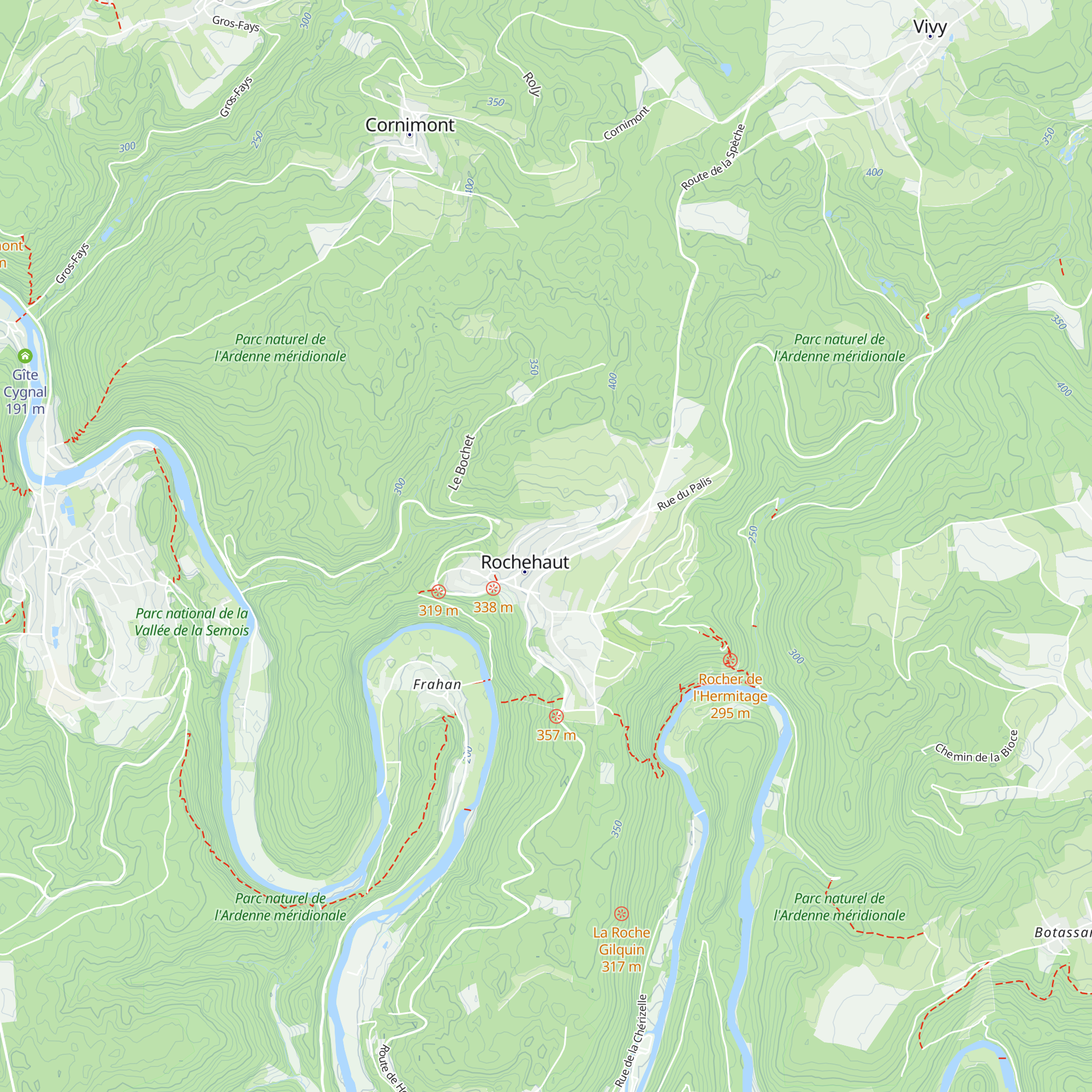 Gîte le Bochet map