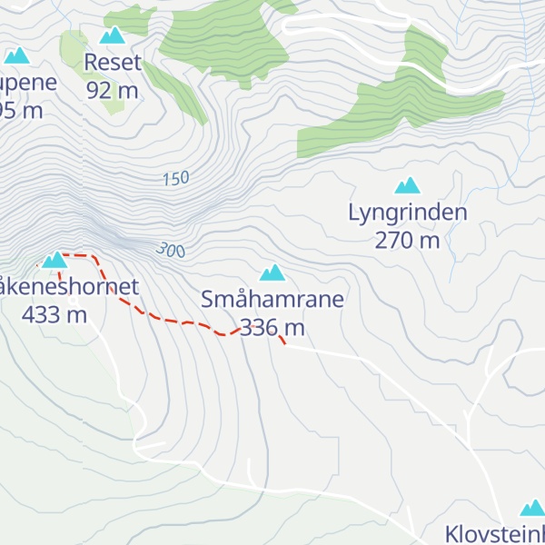 Map of Småhamrane