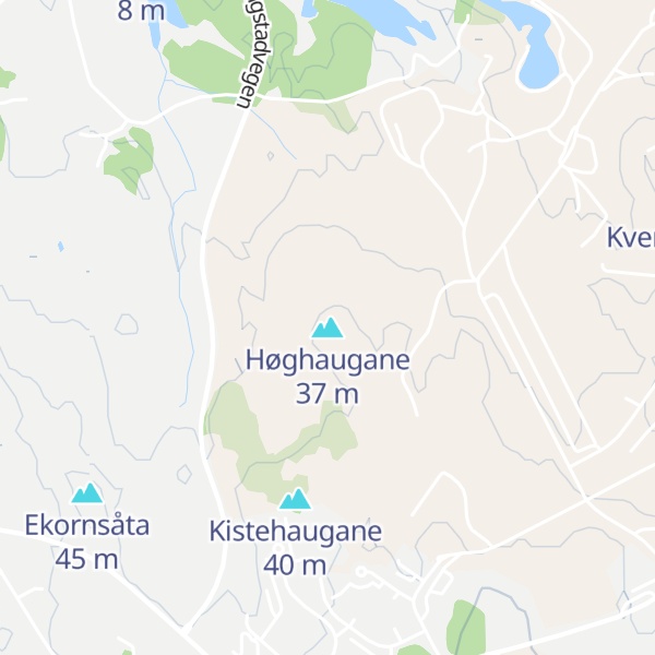 Map of Høghaugane
