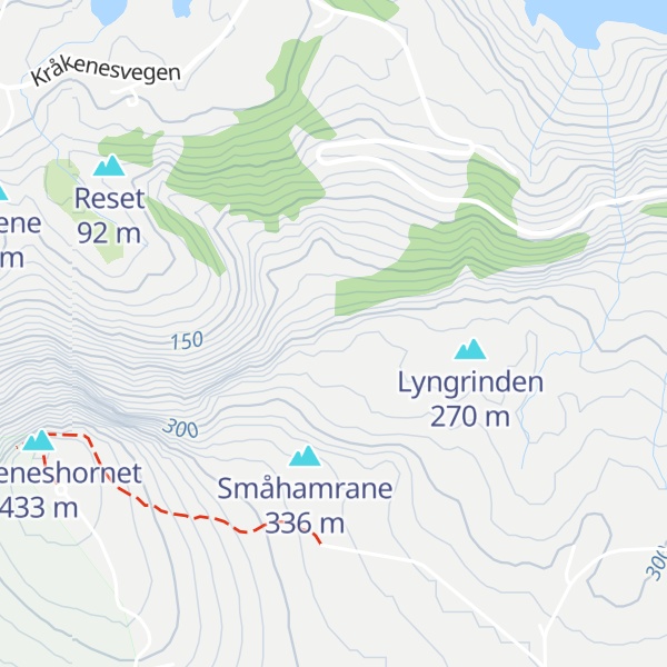 Map of Storehaugen