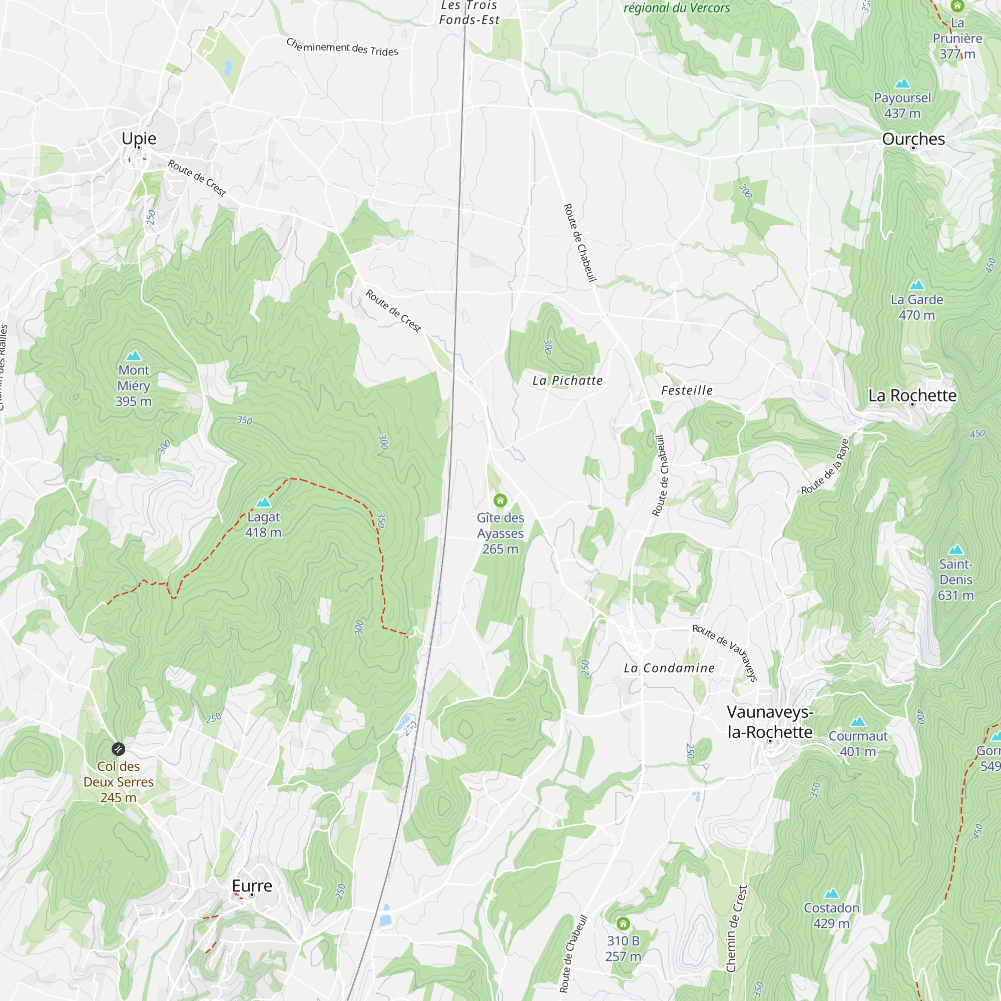 Gîte des Ayasses map